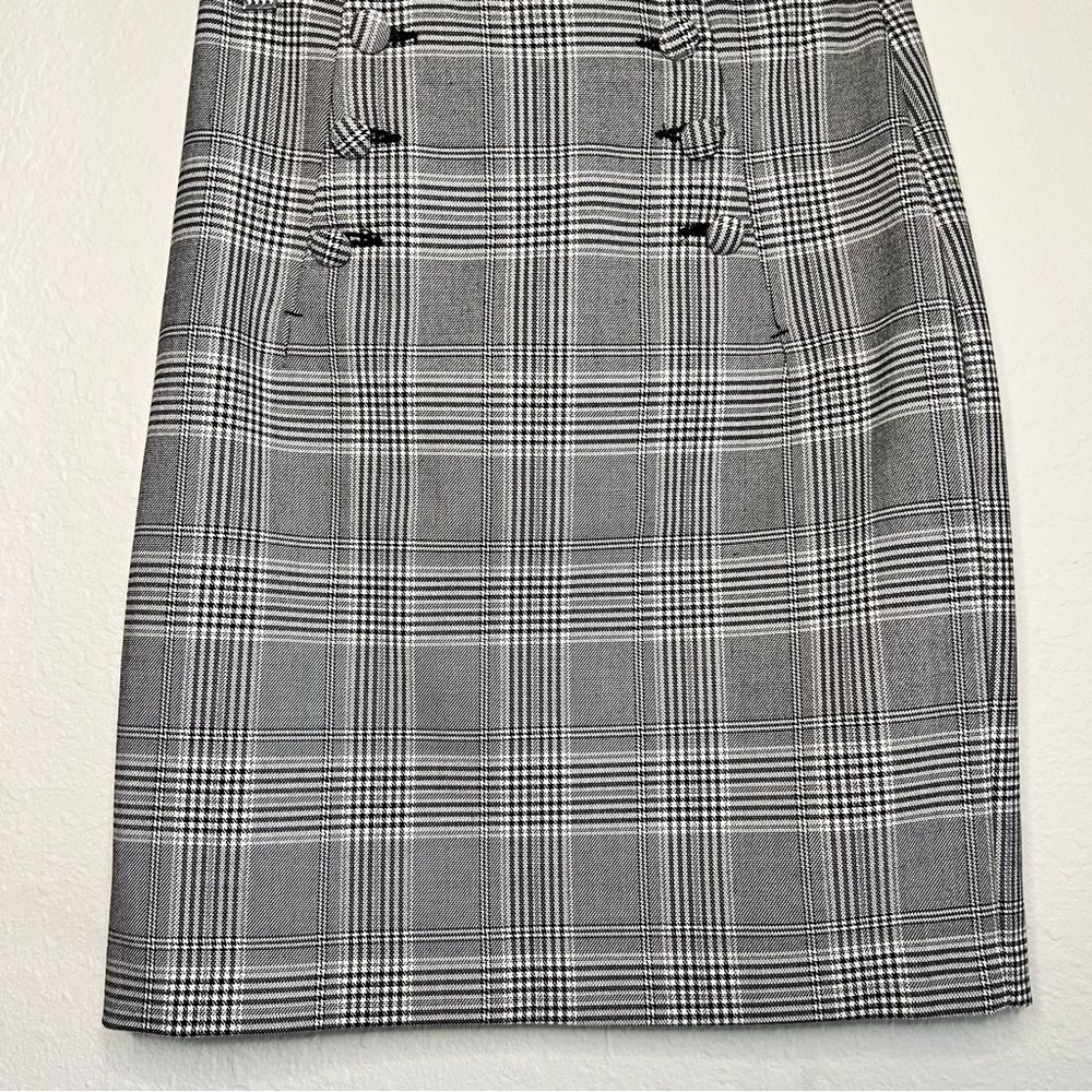 H & M plaid, pencil skirt 🖤 black & white 🖤 size 4